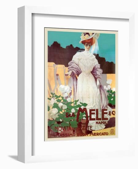 People of Status Shop at Mele-Leopoldo Metlicovitz-Framed Art Print