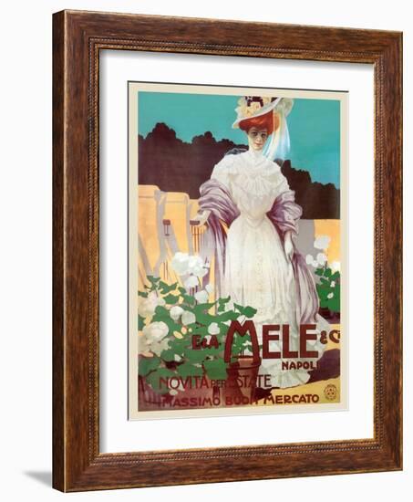 People of Status Shop at Mele-Leopoldo Metlicovitz-Framed Art Print