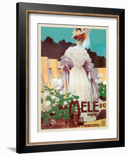 People of Status Shop at Mele-Leopoldo Metlicovitz-Framed Art Print