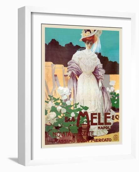 People of Status Shop at Mele-Leopoldo Metlicovitz-Framed Art Print