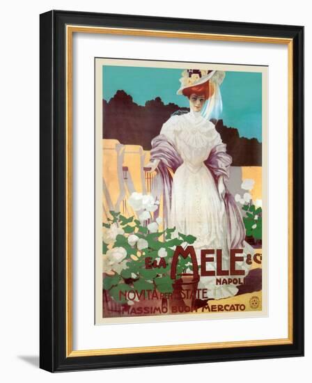 People of Status Shop at Mele-Leopoldo Metlicovitz-Framed Art Print