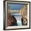 People on a Bridge Over the River Lech and Lechfall, a Man Made Fall-Alex Saberi-Framed Photographic Print