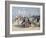 People on a Promenade-Paul Fischer-Framed Giclee Print