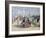 People on a Promenade-Paul Fischer-Framed Giclee Print