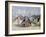 People on a Promenade-Paul Fischer-Framed Giclee Print