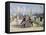 People on a Promenade-Paul Fischer-Framed Premier Image Canvas