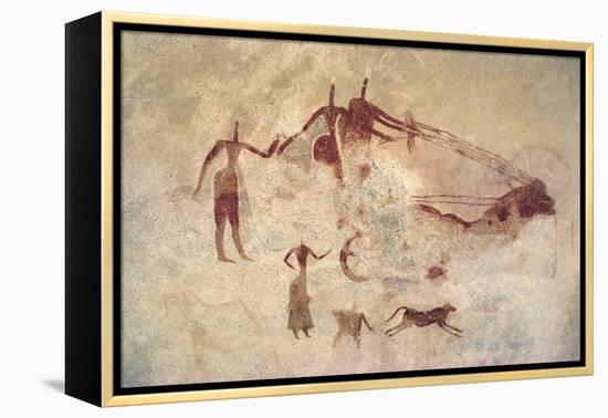 People on Chariots, 6,000Bc-500Ad-null-Framed Premier Image Canvas