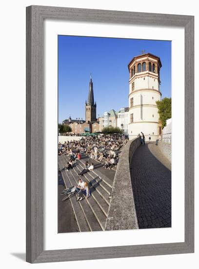 People on Stairs by the Rhine-Markus Lange-Framed Photographic Print