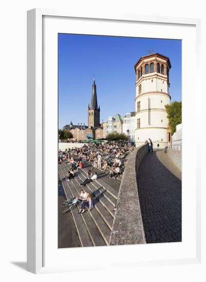 People on Stairs by the Rhine-Markus Lange-Framed Photographic Print