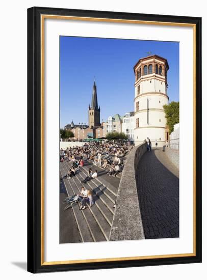 People on Stairs by the Rhine-Markus Lange-Framed Photographic Print