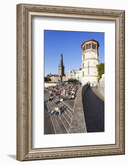 People on Stairs by the Rhine-Markus Lange-Framed Photographic Print