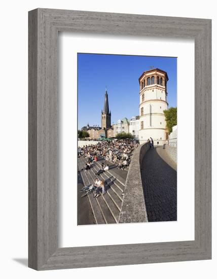 People on Stairs by the Rhine-Markus Lange-Framed Photographic Print