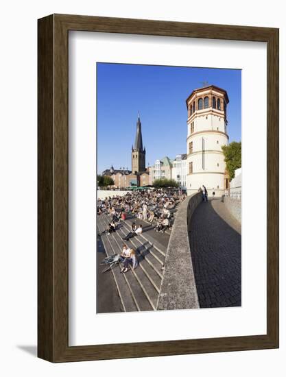 People on Stairs by the Rhine-Markus Lange-Framed Photographic Print