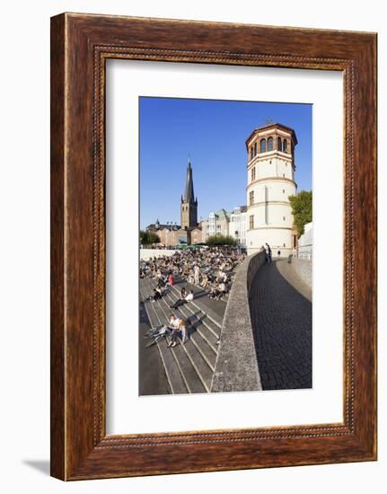 People on Stairs by the Rhine-Markus Lange-Framed Photographic Print