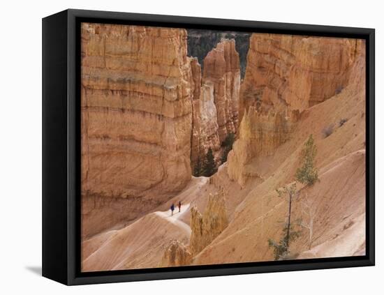 People on Trail, Bryce Canyon National Park, Utah, United States of America, North America-Jean Brooks-Framed Premier Image Canvas