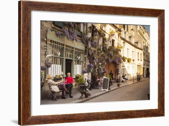 People Outside a Cafe on Ile De La Cite, Paris, France, Europe-Julian Elliott-Framed Photographic Print