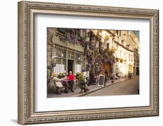 People Outside a Cafe on Ile De La Cite, Paris, France, Europe-Julian Elliott-Framed Photographic Print