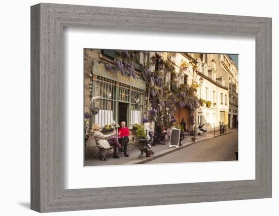 People Outside a Cafe on Ile De La Cite, Paris, France, Europe-Julian Elliott-Framed Photographic Print