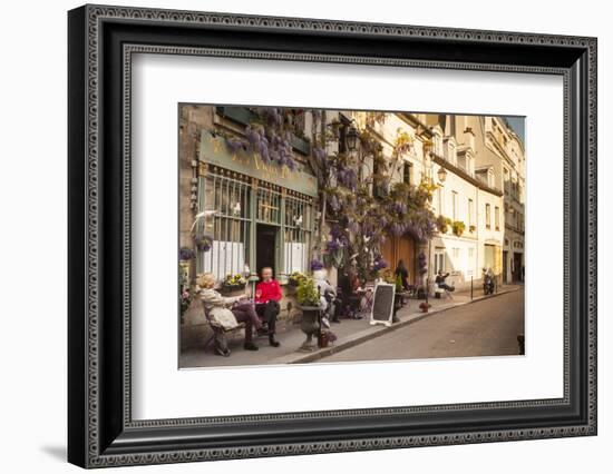 People Outside a Cafe on Ile De La Cite, Paris, France, Europe-Julian Elliott-Framed Photographic Print