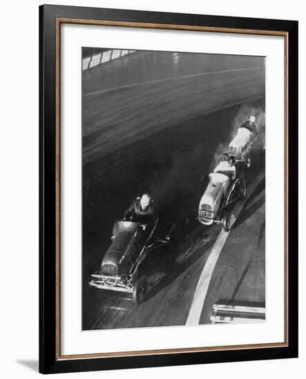 People Participating in the Midget Auto Racing-Ralph Morse-Framed Photographic Print