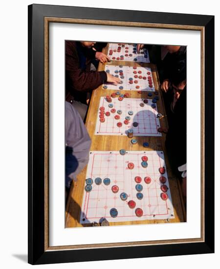 People Playing Chinese Chess, China-Keren Su-Framed Photographic Print