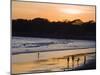 People Playing Football on the Beach at La Libertad, Pacific Coast, El Salvador, Central America-Christian Kober-Mounted Photographic Print