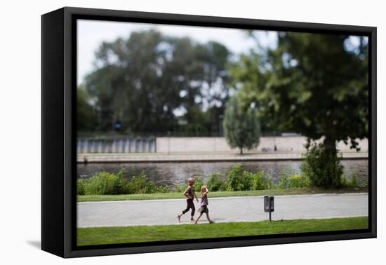 People Playing-Felipe Rodriguez-Framed Premier Image Canvas