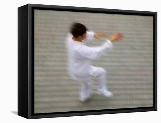 People Practice Taichi, China-Keren Su-Framed Premier Image Canvas