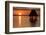 People Relaxing at Sunset, Lago Peten Itza, El Remate, Guatemala, Central America-Colin Brynn-Framed Photographic Print