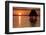 People Relaxing at Sunset, Lago Peten Itza, El Remate, Guatemala, Central America-Colin Brynn-Framed Photographic Print