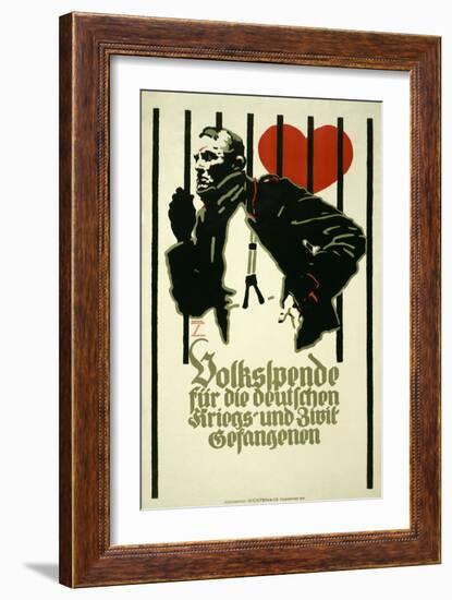 People's Fund for German War and Civil Prisoners-Ludwig Hohlwein-Framed Art Print