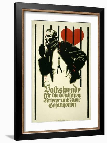 People's Fund for German War and Civil Prisoners-Ludwig Hohlwein-Framed Art Print