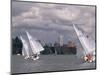 People Sailing on the Willamette River, Portland, Oregon, USA-Janis Miglavs-Mounted Photographic Print