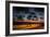 People Sitting on a Wall in Salvador at Dusk-Alex Saberi-Framed Photographic Print