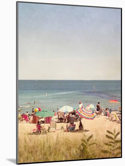People Sitting on the Beach in Summer-Jillian Melnyk-Mounted Photographic Print