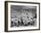 People Sketching Outside Ranchos de Taos Mission Church-Thomas D^ Mcavoy-Framed Photographic Print