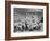 People Sketching Outside Ranchos de Taos Mission Church-Thomas D^ Mcavoy-Framed Photographic Print