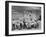 People Sketching Outside Ranchos de Taos Mission Church-Thomas D^ Mcavoy-Framed Photographic Print