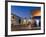 People Stood in Shop Doorway at Dusk, Oaxaca, Oaxaca State, Mexico-Peter Adams-Framed Photographic Print