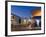 People Stood in Shop Doorway at Dusk, Oaxaca, Oaxaca State, Mexico-Peter Adams-Framed Photographic Print