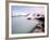 People Swim in the Blue Lagoon Spa in Grindavik, Iceland-null-Framed Photographic Print