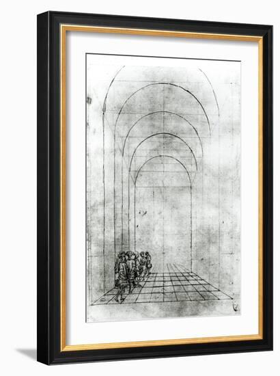 People under an Arch-Antonio Pisani Pisanello-Framed Giclee Print