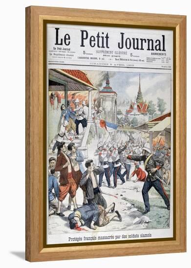 People under French Protection Massacred by Siamese Soldiers, Siam, 1903-null-Framed Premier Image Canvas