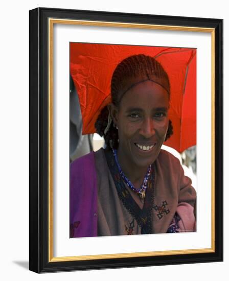 People Walk for Days to Trade in This Famous Weekly Market, Ethiopia-Gavin Hellier-Framed Photographic Print