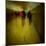 People Walking Along a Tunnel-Luis Beltran-Mounted Photographic Print