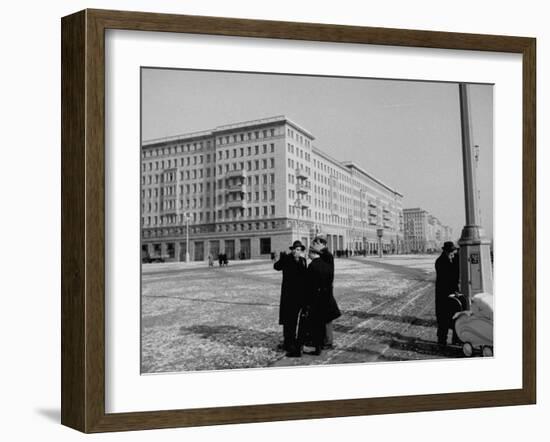 People Walking around on Stalinalle-null-Framed Photographic Print