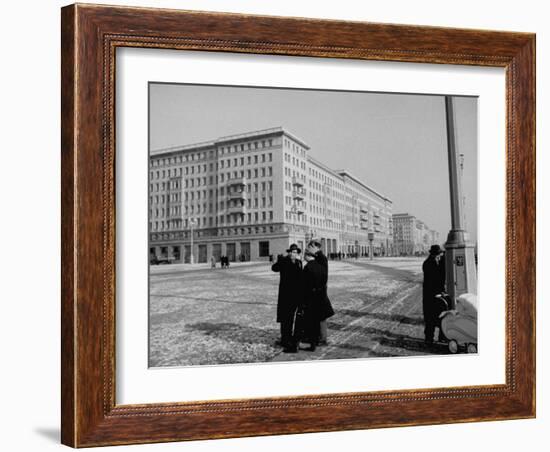 People Walking around on Stalinalle-null-Framed Photographic Print