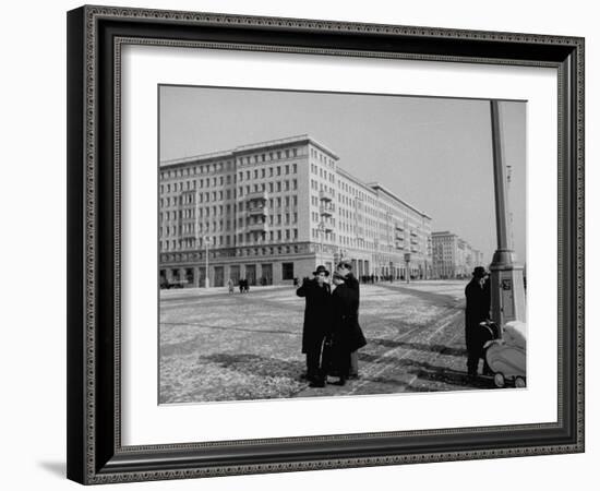 People Walking around on Stalinalle-null-Framed Photographic Print