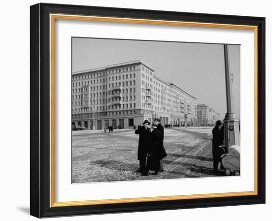 People Walking around on Stalinalle-null-Framed Photographic Print