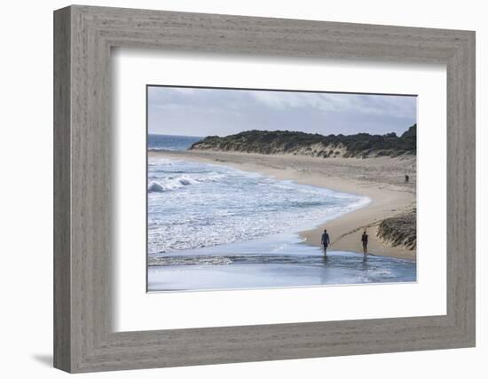 People Walking on a Beach Near Margaret River, Western Australia, Australia, Pacific-Michael Runkel-Framed Photographic Print